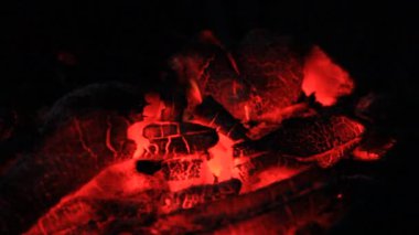 Barbekü kömür yangın duman