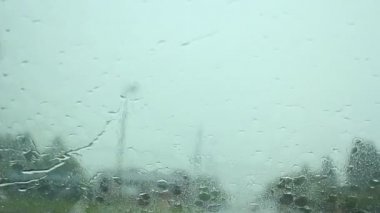 yağmurlu bir gün sürüş