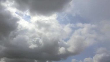 Mavi gökyüzü ve bulutlar Time-Lapse Video Hd