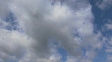 Mavi gökyüzü ve bulutlar Time-Lapse Video Hd