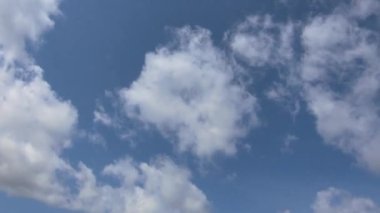 Mavi gökyüzü ve bulutlar Time-Lapse Video Hd