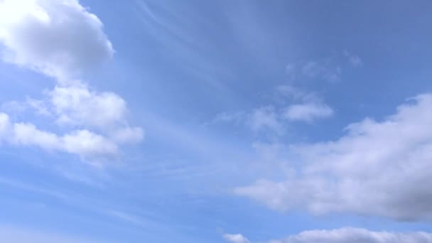 Blauer Himmel Und Wolken Zeitraffer Video — Stockvideo