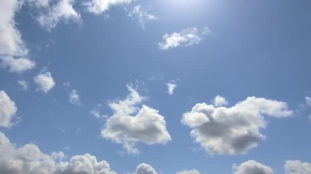 Céu Azul Nuvens Time Lapse Vídeo — Vídeo de Stock