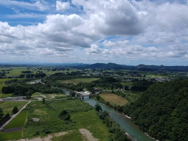 Havadan görünümü Japonya güzel manzara