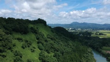 Havadan görünümü Japonya güzel manzara