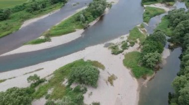 Havadan görünümü Japonca doğa nehir manzara Video görüntüleri