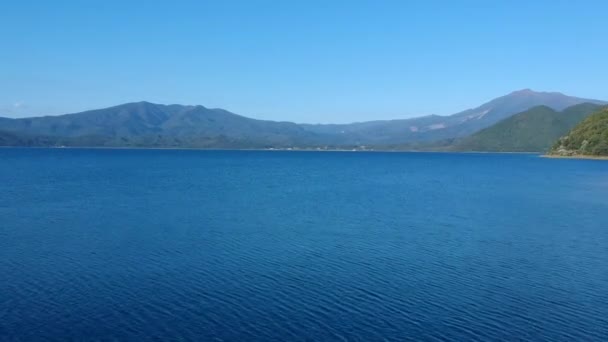 Vue Aérienne Lac Japonais Tazawako — Video