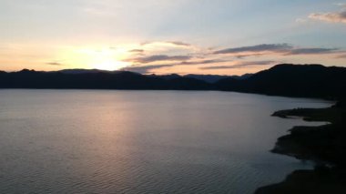 havadan görünümü dramatik günbatımı