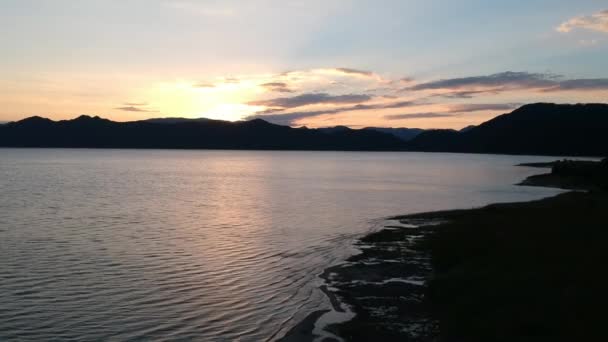 Vue Aérienne Coucher Soleil Spectaculaire — Video