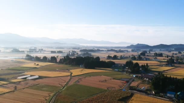 鸟瞰日本乡村景观影像视频 — 图库视频影像