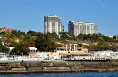 Odessa, Ukrayna - 10 05 2018: Kadorr evler Arcadia yakınındaki