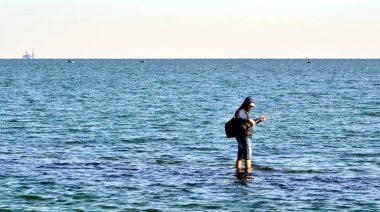 Odessa, Ukrayna - 10 05 2018: beach 