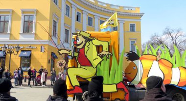 Odessa, Ukrayna - 04 01 2019: Primorsky Bulvarı 'ndaki 