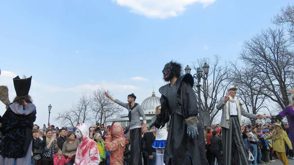 Odessa Ucrania 2019 Procesión Del Desfile Disfraces Con Motivo Del —  Fotos de Stock