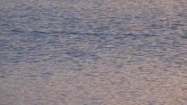 Eau lors d'une soirée calme au coucher du soleil 