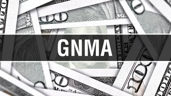 Concepto Primer Plano Gnma Dólares Americanos Dinero Efectivo Representación Gnma —  Fotos de Stock