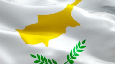 Kıbrıs bayrağı sallayarak video görüntüleri tam Hd. gerçekçi Kıbrıs bayrağı arka plan rüzgar. Kıbrıs bayrağı döngü Closeup 1080p Full Hd 1920 x 1080 görüntüleri. Full Hd Kıbrıs AB Avrupa ülke bayrakları