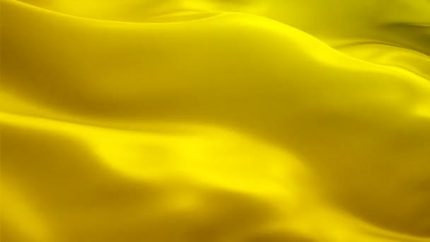 金色的旗帜特写镜头1080P 完整的 1920X1080 镜头视频在风中挥舞 五颜六色的3D 金色旗帜挥舞着 标志的黄金无缝循环动画 金色的旗子 决议背景1080P — 图库视频影像