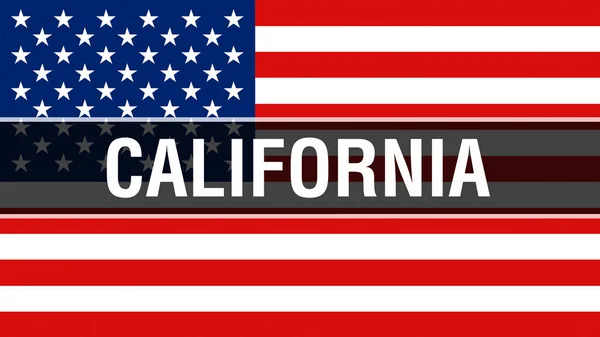 Estado California Fondo Bandera Representación Bandera Los Estados Unidos América — Foto de Stock
