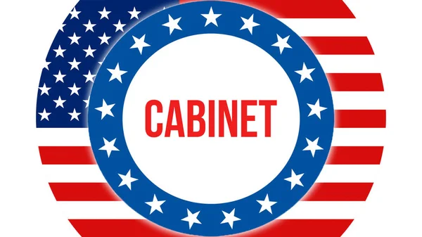 Cabinet Election Usa Background Rendering United States America Flag Waving — Stock Photo, Image