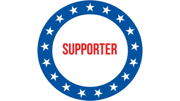 Usa 背景下的支持者选举 美国国旗在风中飘扬 自由民主 支持者概念 美国总统选举旗帜背景 — 图库照片