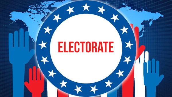 Electorate Election World Background Rendering World Country Map Political Background — Stock Photo, Image