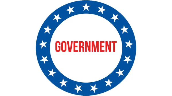 Verkiezing Van Regering Een Achtergrond Rendering Verenigde Staten Vlag Zwaaien — Stockfoto