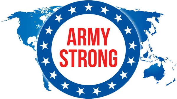 ARMY STRONG election on a USA background, 3D rendering. United States of America flag waving in the wind. Voting, Freedom Democracy, ARMY STRONG concept. US Presidential election banner backgroun