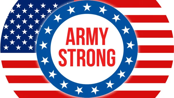 Army Strong Election Usa Background Rendering United States America Flag — Stock Photo, Image