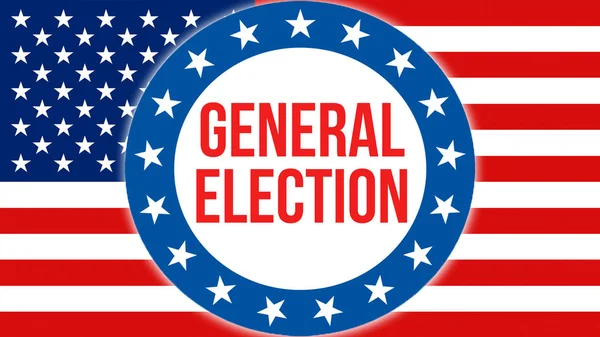 General Election Election Usa Background Rendering United States America Flag — Stock Photo, Image