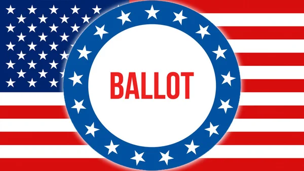 Hlasováním Volby Usa Pozadí Vykreslování Spojené Státy Americké Mávání Vlajkami — Stock fotografie