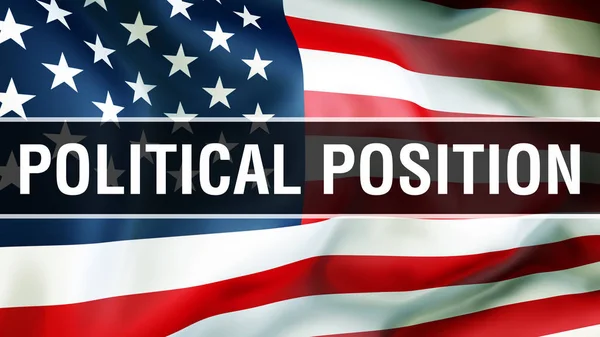 Politik Konumunu Seçim Bir Abd Arka Planda Render Amerika Birleşik — Stok fotoğraf