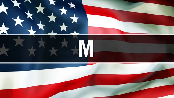 Best Usa Flag Background Rendering United States America Flag Waving — Stock Photo, Image