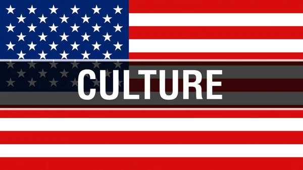 Culture Usa Flag Background Rendering United States America Flag Waving — Stock Photo, Image