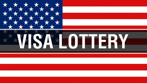 Visa Lottery Φόντο Σημαίας Ηπα Rendering Ηνωμένες Πολιτείες Της Αμερικής — Φωτογραφία Αρχείου