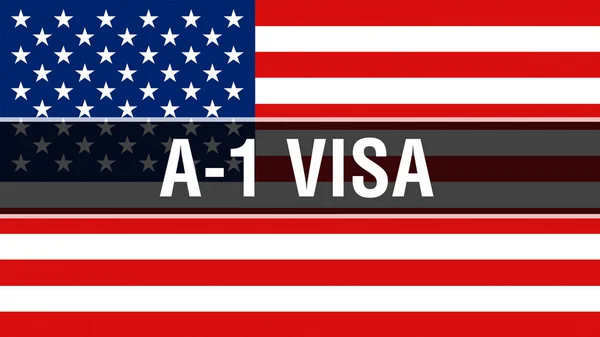 Visa Usa Flag Background Rendering United States America Flag Waving — Stock Photo, Image