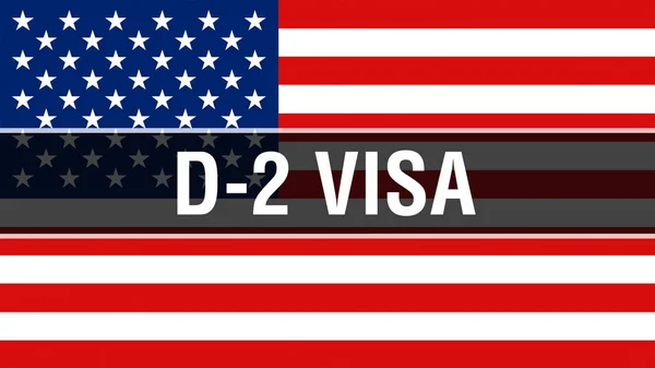 Visa Usa Flag Background Rendering United States America Flag Waving — Stock Photo, Image