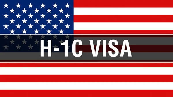 Visa Usa Flag Background Rendering United States America Flag Waving — Stock Photo, Image