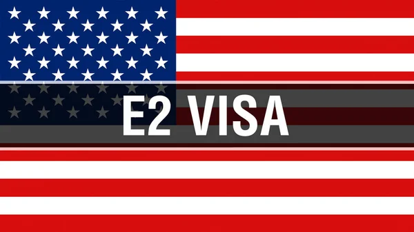 Visa Usa Flag Background Rendering United States America Flag Waving — Stock Photo, Image