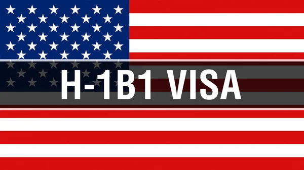 1B1 Visa Usa Flag Background Rendering United States America Flag — Stock Photo, Image