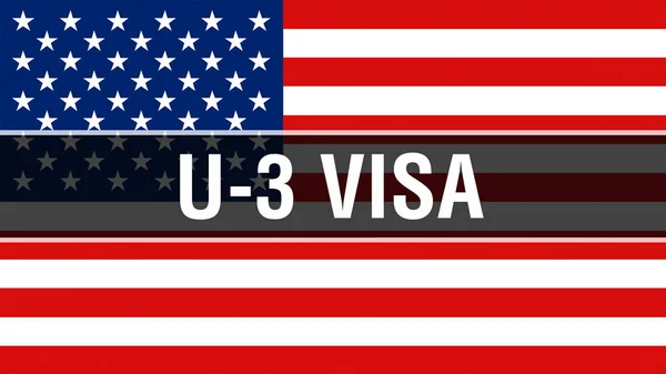 Visa Usa Flag Background Rendering United States America Flag Waving — Stock Photo, Image
