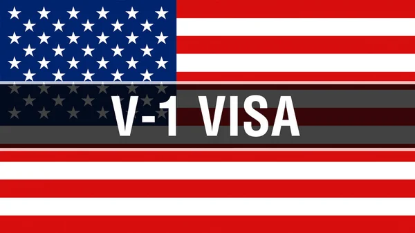 Visa Usa Flag Background Rendering United States America Flag Waving — Stock Photo, Image