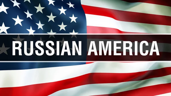 Rusia América Fondo Bandera Representación Bandera Los Estados Unidos América — Foto de Stock