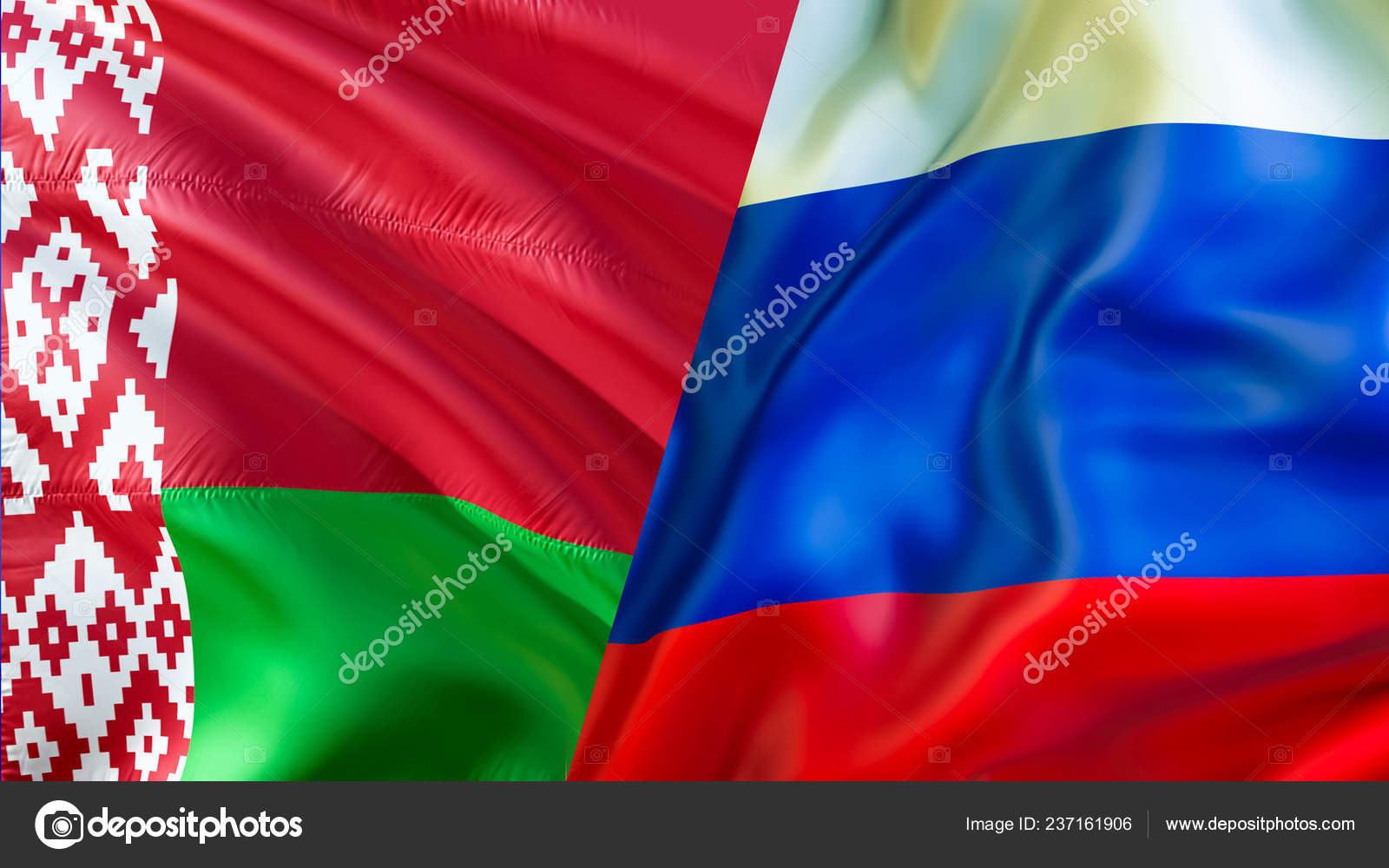 Флаги России Белоруссии Дизайн Флага Рендеринг Фото Флага России.
