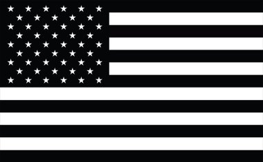 Memorial ABD bayrağı. Siyah ve beyaz bir ABD bayrağı tasarım. Siyah ve beyaz Amerika Birleşik Devletleri bayrağı. Siyah ve beyaz Amerikan bayrağı, askeri, nascar, ordu, Anti Trump protesto siyah sorun yaşıyor