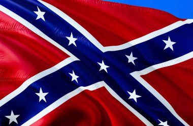 Amerika Konfedere Devletleri bayrak. Amerika Konfedere Devletleri tarihi ulusal bayrak. Müttefik savaş, asi, Southern Cross, Dixie bayrak bilinir. Vatansever sembolü, banner. Cs bayrağı