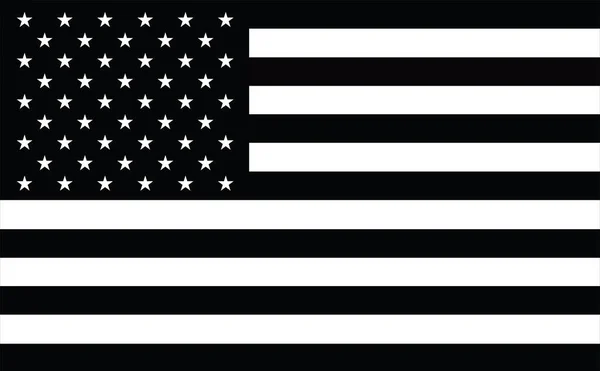 記念アメリカの国旗 黒と白の米国旗をデザインします 黒と白の米国の旗 黒と白いアメリカの旗 Nascar 反トランプ抗議ブラック生活問題 — ストック写真