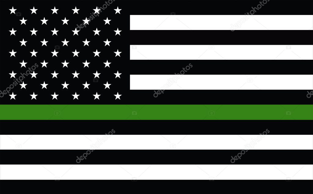 Anley Fly Breeze Green Line USA Flag. Support for Border Patrol Agents Flag. Emergency Patrol responder. Flags of Valor. Show your support for Patrol enforcement