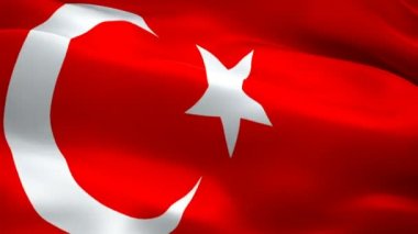 Türkiye'nin bayrak video rüzgarda sallayarak. Gerçekçi Türk bayrağı arka plan. Türkiye'nin bayrak döngü Closeup 1080p Full Hd 1920 x 1080 görüntüleri. Türkiye'nin AB Avrupa ülke bayrakları görüntüleri için film, haber video