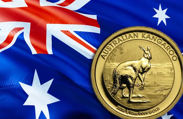 Australian Dollar economy for business and financial concept ideas illustration, background. Concept with money Australian Dollar,3d rendering. Crisis and Australian Dollar course concep